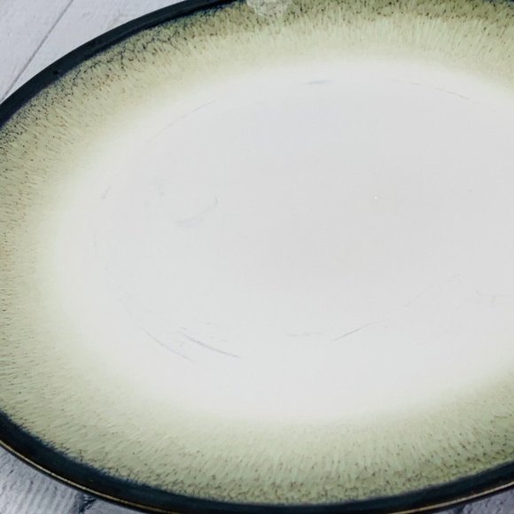 Sango NOVA BLACK 4932  Grayish White Center Stoneware Salad Dessert Plate Set 4 - Picture 10 of 12